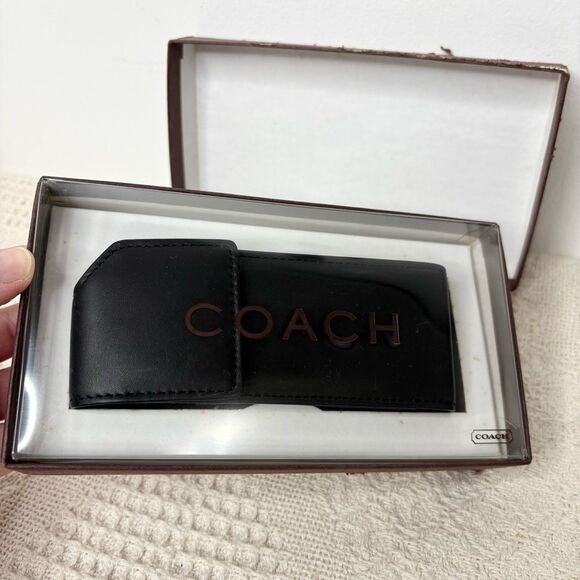 Y2K Vintage Coach Nokia Phone Case 7906 NIB Black Leather Accessory - Picture 2 of 12